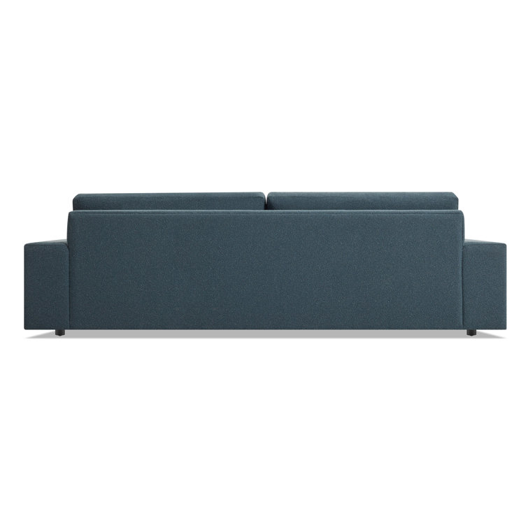Esker 98" Kelso Blue Polyester and Solid Wood 3-Seater Sofa