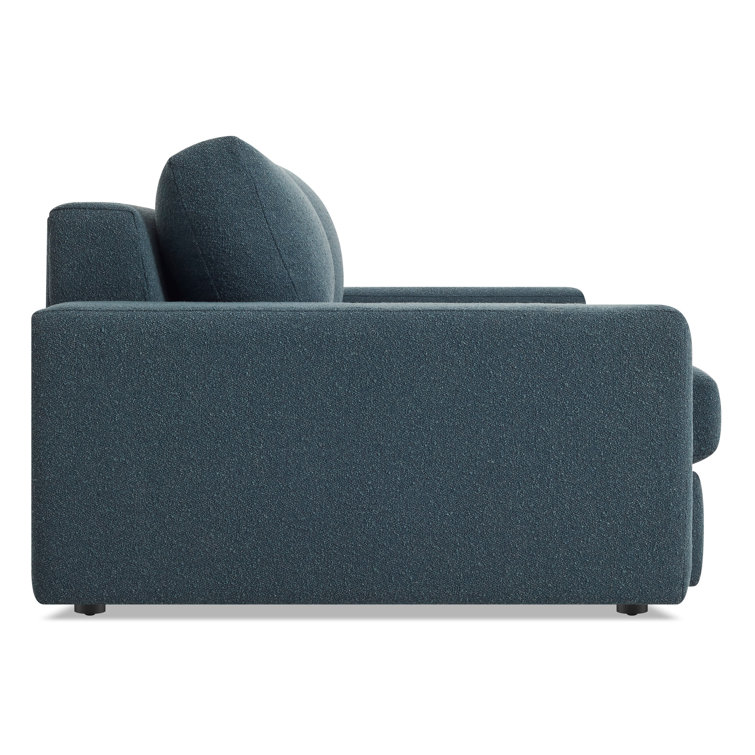 Esker 98" Kelso Blue Polyester and Solid Wood 3-Seater Sofa
