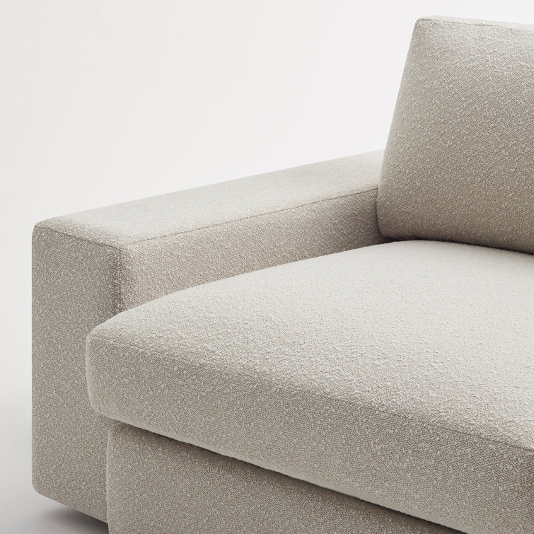 Esker Wide Comfort Sofa in Kelso Sand Cotton Blend