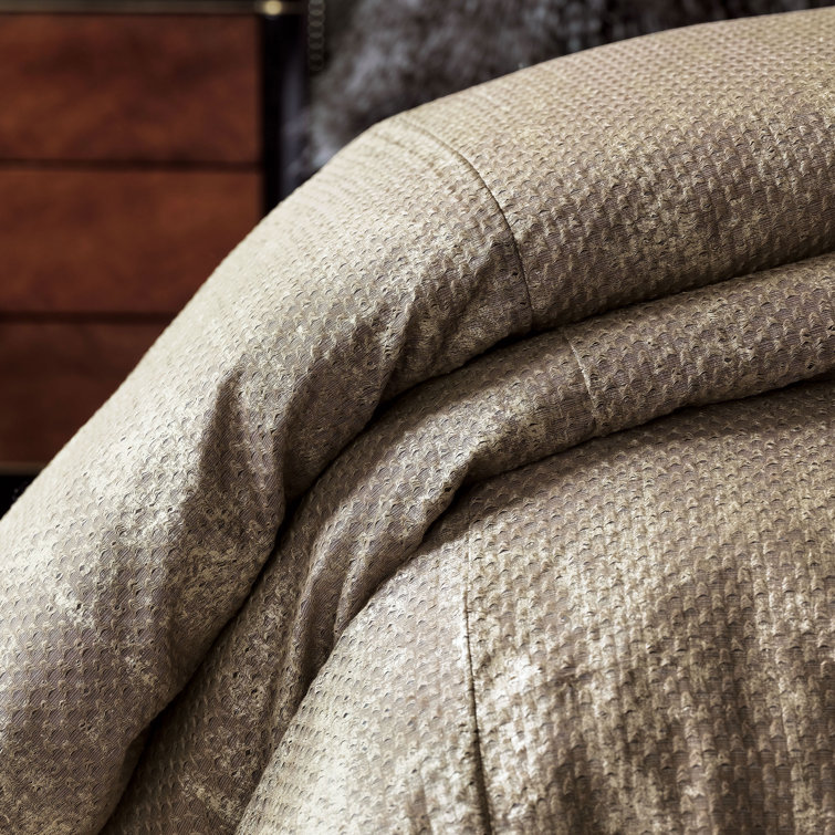 Full Linen Art Deco Embroidered Duvet Cover Set