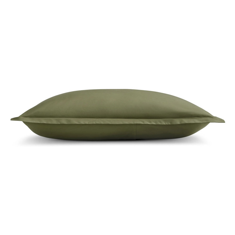 Loden Green Twin Egyptian Cotton Percale Duvet Set