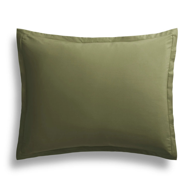 Loden Green Twin Egyptian Cotton Percale Duvet Set