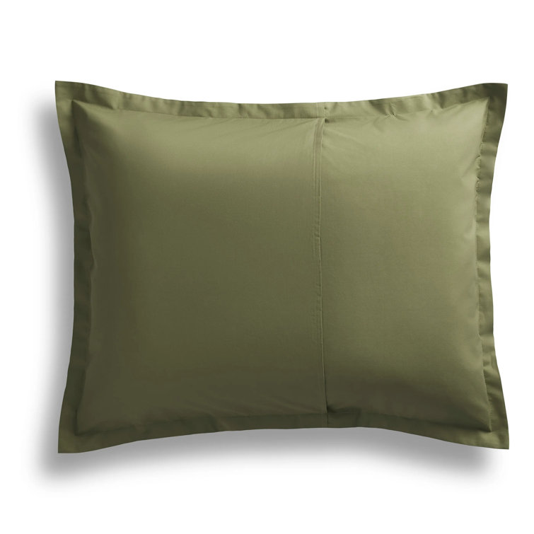Loden Green Twin Egyptian Cotton Percale Duvet Set