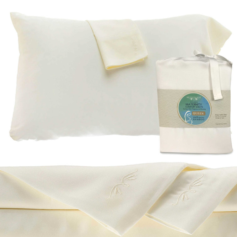 Ivory Organic Bamboo Deep Pocket King Sheet Set