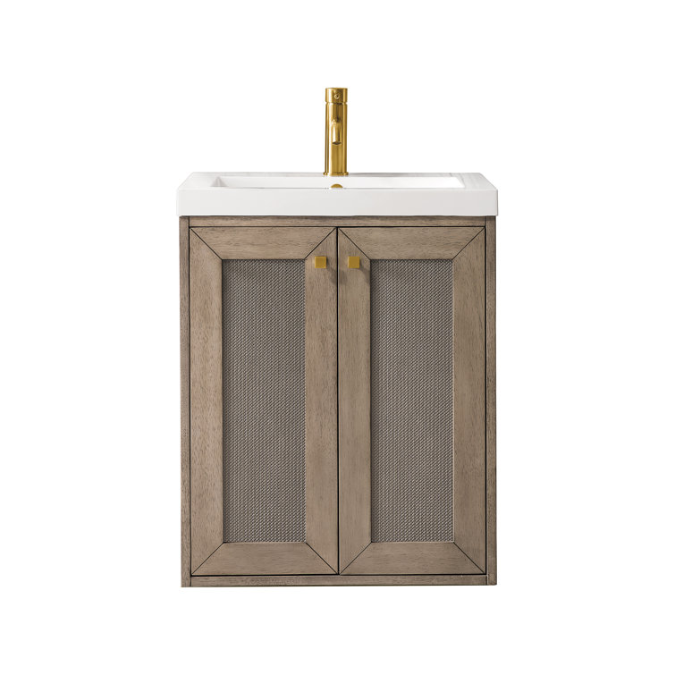 Chianti 20" Whitewashed Walnut Floating Single Vanity Set