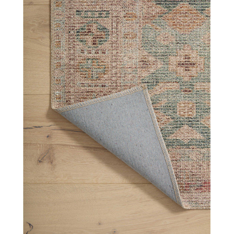 Aubrey Aqua and Sand Distressed Ombre 10' x 14' Area Rug