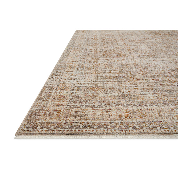 Angela Rose Traditional Oatmeal & Spice Rectangular Area Rug
