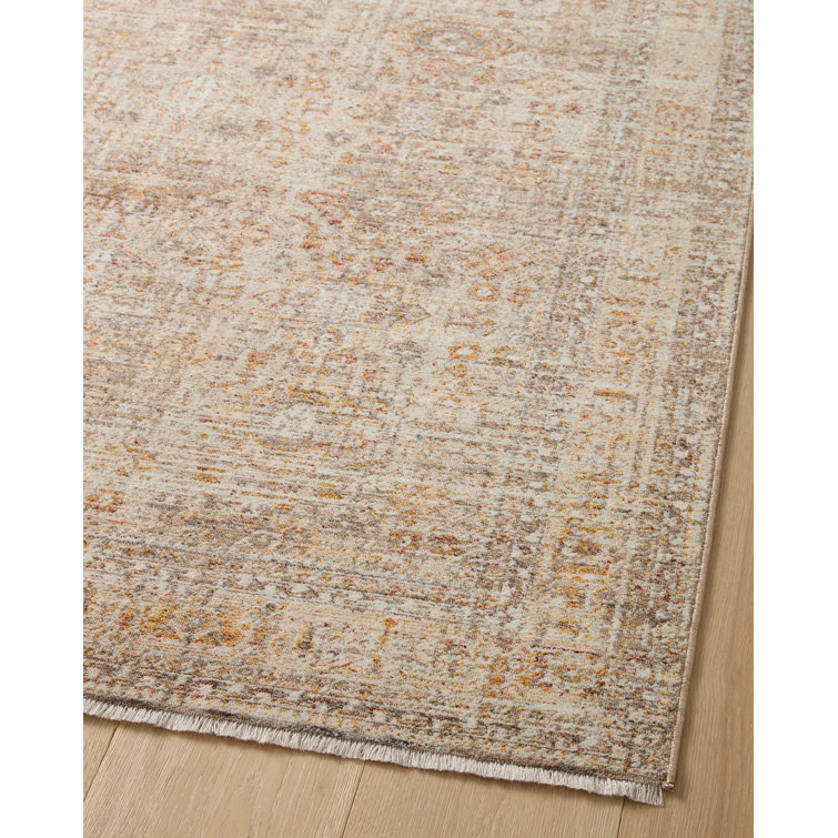 Angela Rose Traditional Oatmeal & Spice Rectangular Area Rug