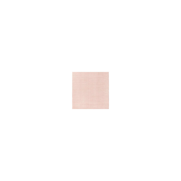 Hand-knotted Ivory Wool Runner Rug in English Rose