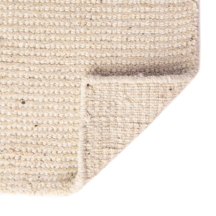 Vanilla Bean Hand-Knotted Wool Indoor Runner Rug