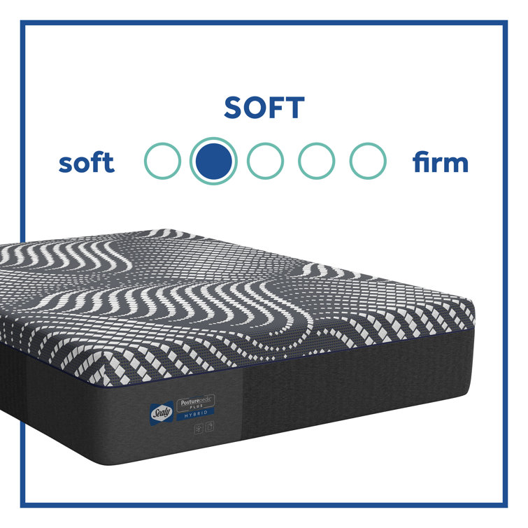SealyCool Plush 14" Hybrid Queen Mattress with Gel Memory Foam
