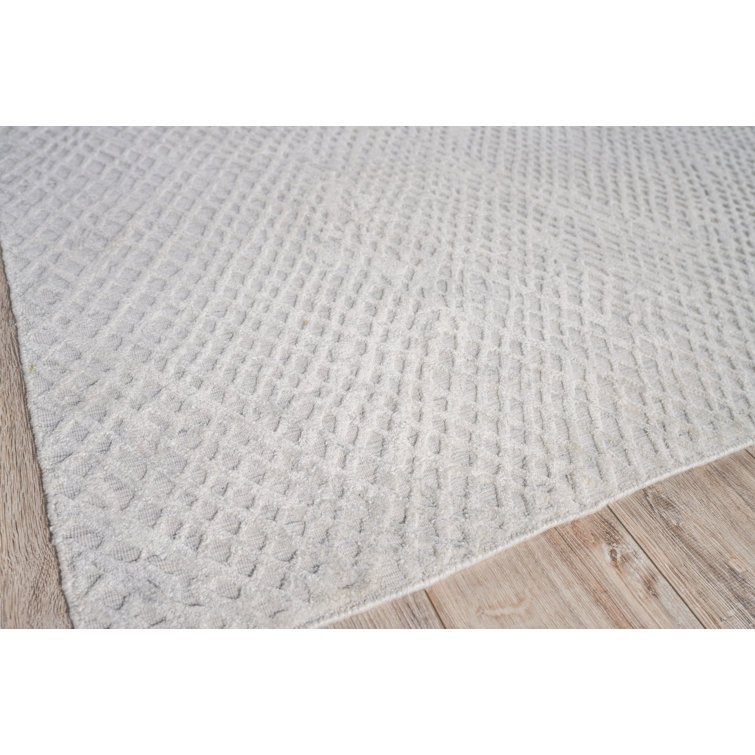 Handmade Geometric Crescendo Viscose & Cotton Rug 12' x 15'