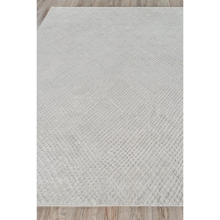 Handmade Geometric Crescendo Viscose & Cotton Rug 12' x 15'