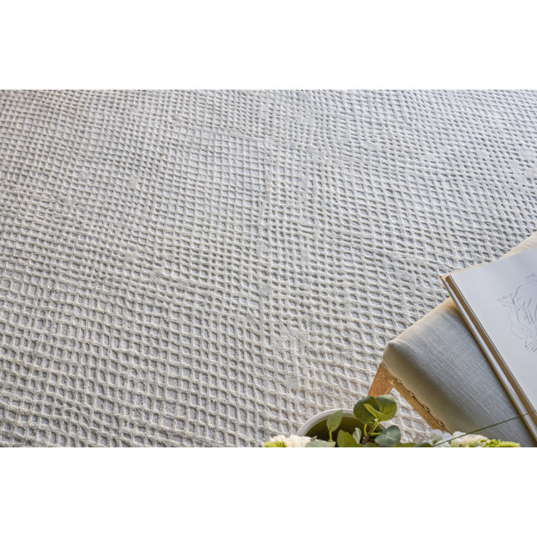 Handmade Geometric Crescendo Viscose & Cotton Rug 12' x 15'