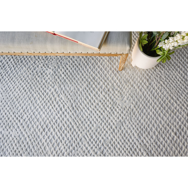 Handmade Geometric Crescendo Viscose & Cotton Rug 12' x 15'
