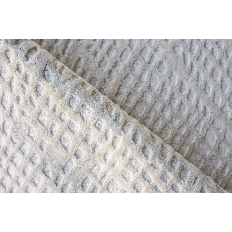 Handmade Geometric Crescendo Viscose & Cotton Rug 12' x 15'