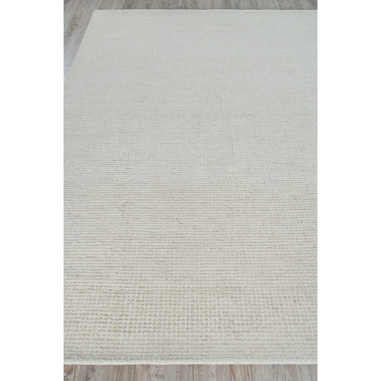 Key West Hand-Tufted Light Beige Wool Rectangular Area Rug
