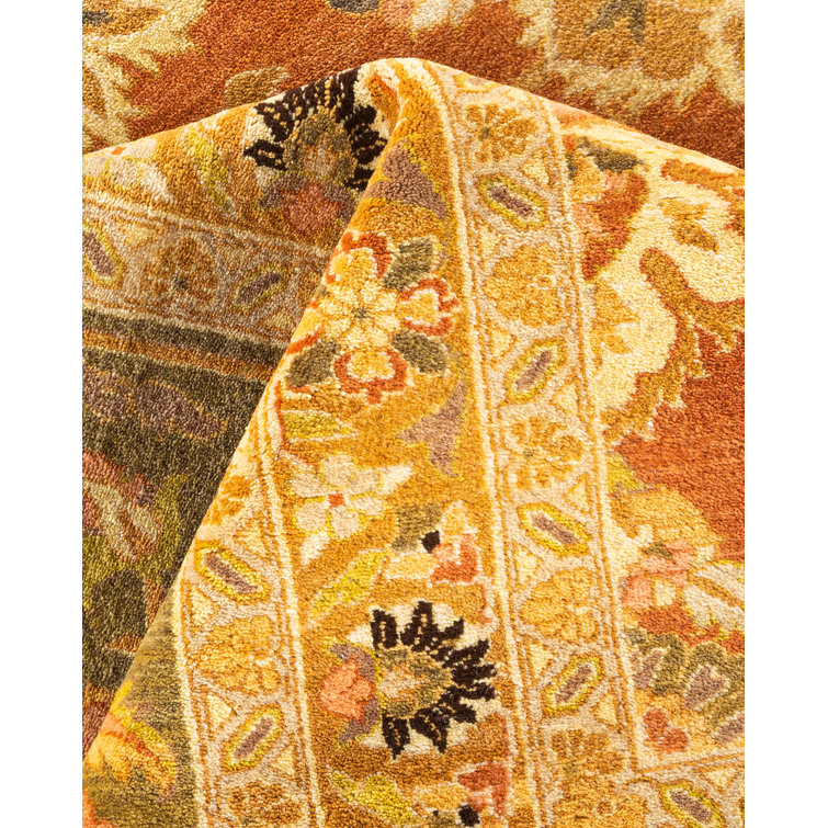 Multicolor Hand-Knotted Wool Oriental Mogul Area Rug 11' x 15'