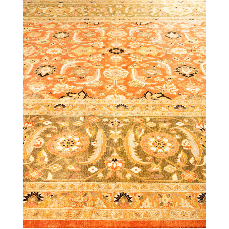 Multicolor Hand-Knotted Wool Oriental Mogul Area Rug 11' x 15'