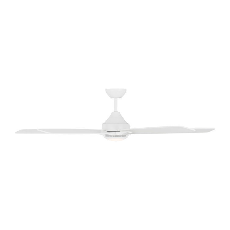 Lowden 60'' Matte White Smart LED Ceiling Fan with Remote