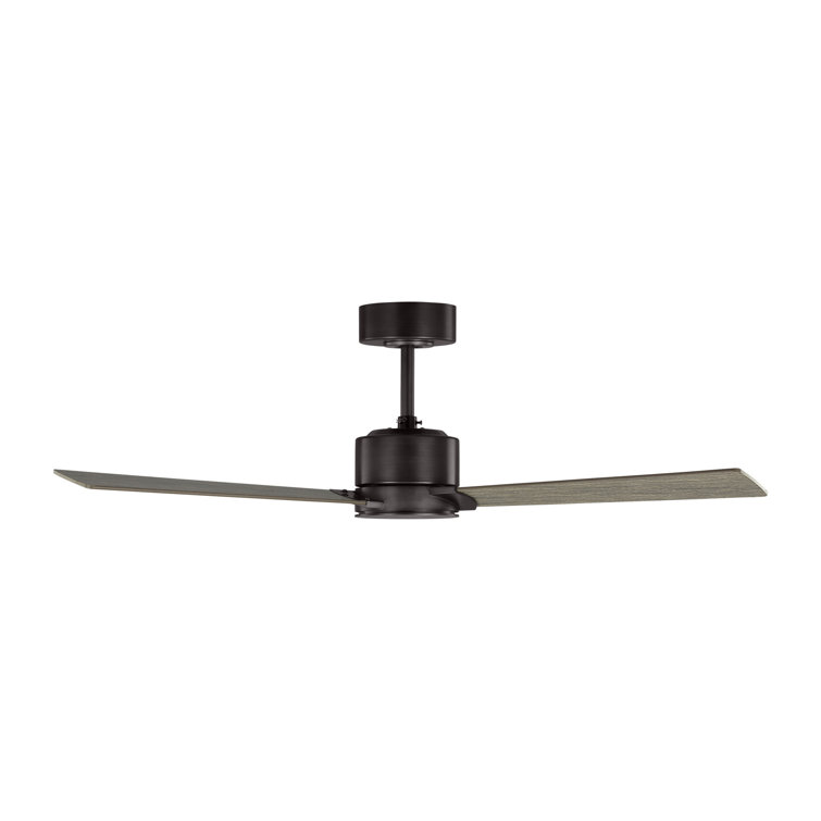 Aged Pewter 52'' Ceiling Fan with Gray Weathered Blades