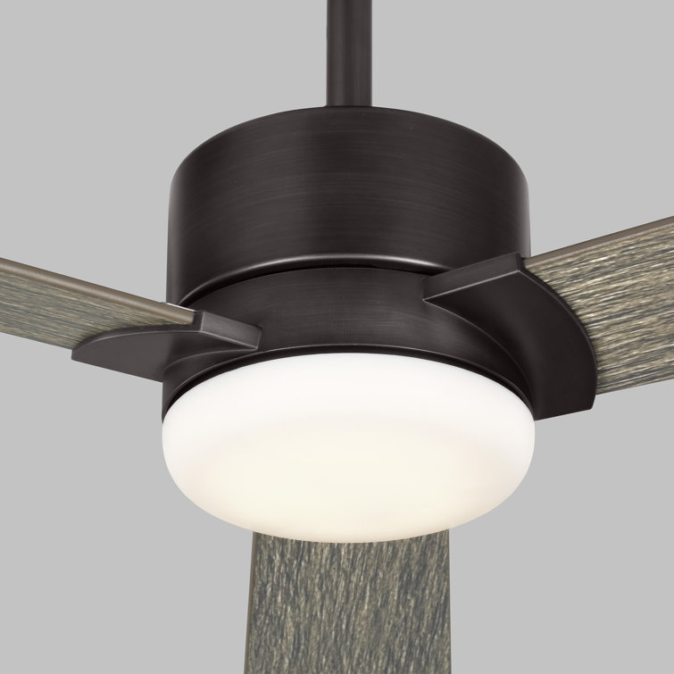 Aged Pewter 52'' Ceiling Fan with Gray Weathered Blades