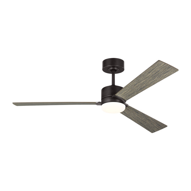 Aged Pewter 52'' Ceiling Fan with Gray Weathered Blades