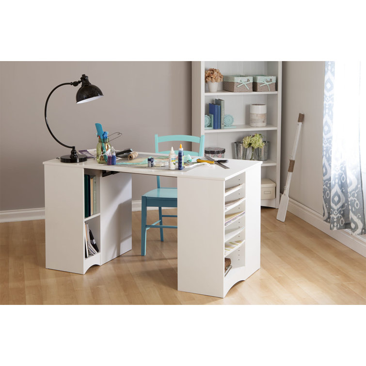 Pure White Adjustable 4-Shelf Wooden Bookcase
