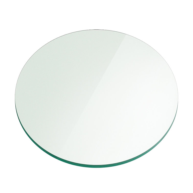 Elegant 14" Clear Tempered Glass Round Coffee Table Top