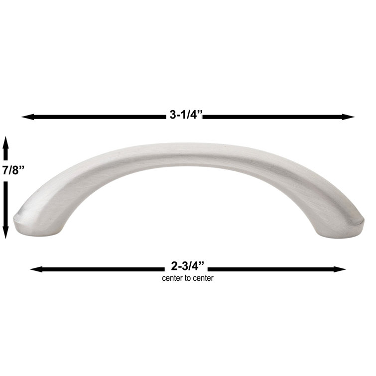 Polished Chrome Modern Cabinet Pulls with Mounting Hardware, Set of 10