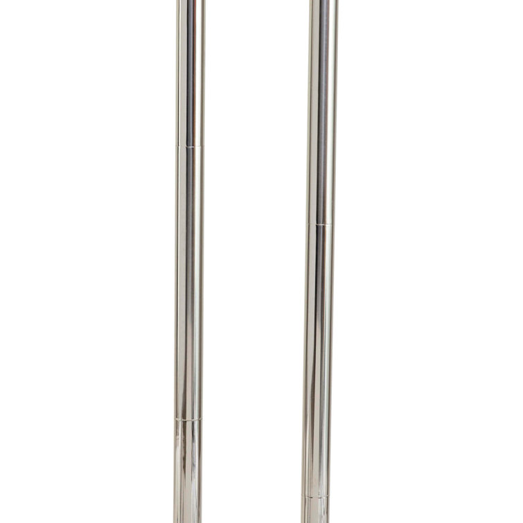 Happy Polished Nickel 2-Light Floor Lamp with Dimmer