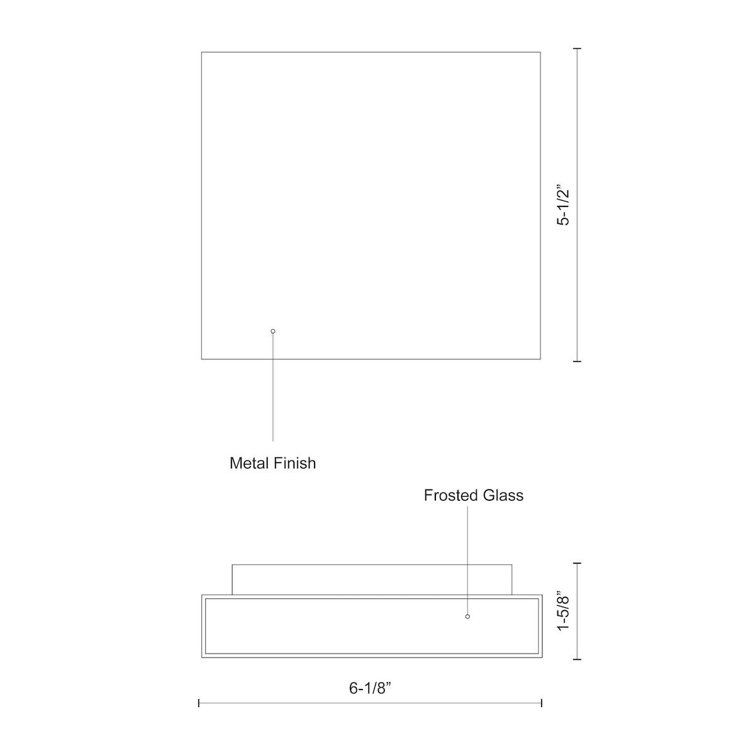 White Aluminum Dimmable Direct Wired Wall Sconce