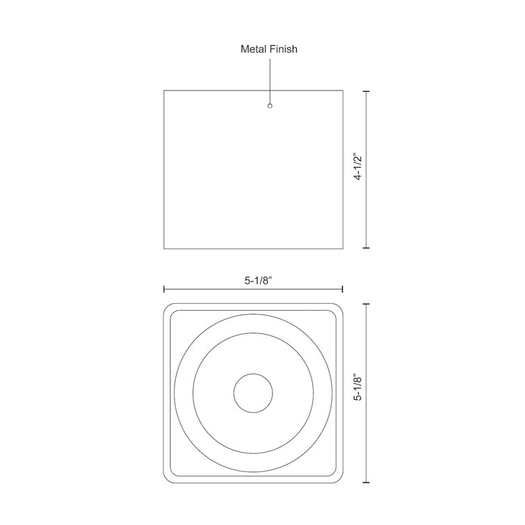 Heather 4.5" White Drum LED Flush Mount Light