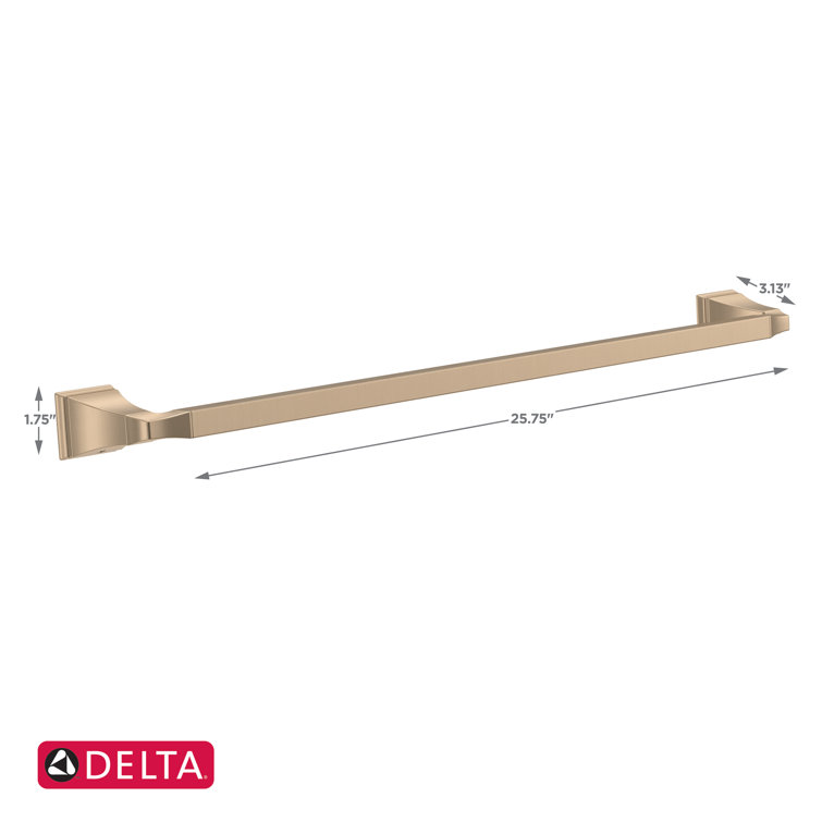 Champagne Bronze 24" Wall Mounted Towel Bar