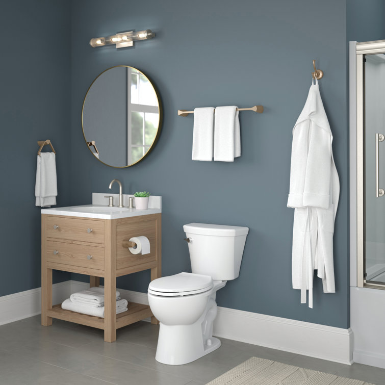 Champagne Bronze Modern Wall Mounted Towel Bar