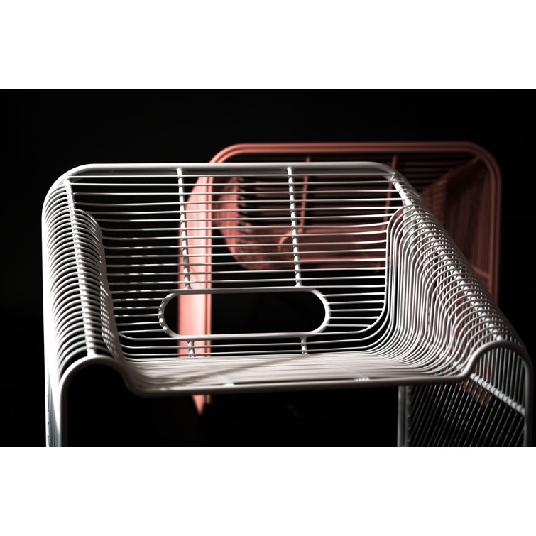 White Wire Frame Outdoor Lounge Chair