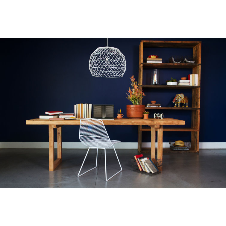 Ethel 32" Minimalistic White Wire Dining Chair