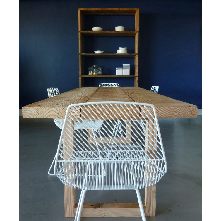 Ethel 32" Minimalistic White Wire Dining Chair