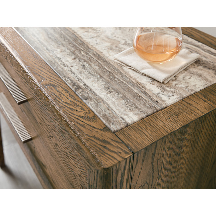 Chapman Sorrel Oak and Travertine 72'' Sideboard