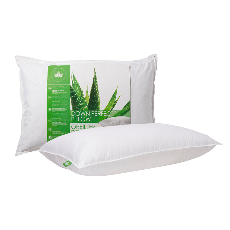 King Size White Goose Feather Down Pillow