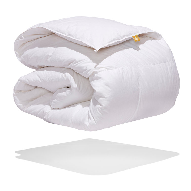 Twin Size White Cotton Goose Down Lightweight Duvet
