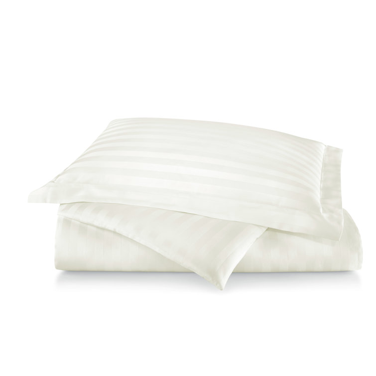 Elegant Ivory Cotton Sateen King/California King Duvet Cover
