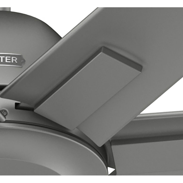 Downtown 72" Matte Silver 7-Blade Ceiling Fan with Remote