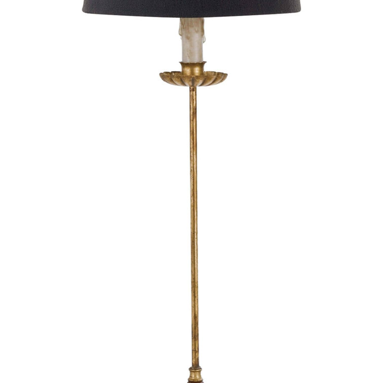Clove Stem 28.5" Buffet Table Lamp with Black Linen Shade