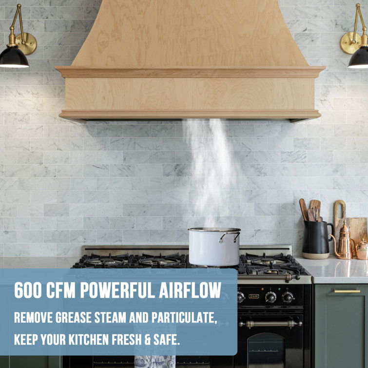 Akicon 36'' Stainless Steel Insert Range Hood with Charcoal Filter