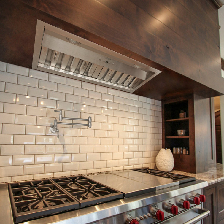 30" Stainless Steel Charcoal Filtered Insert Range Hood