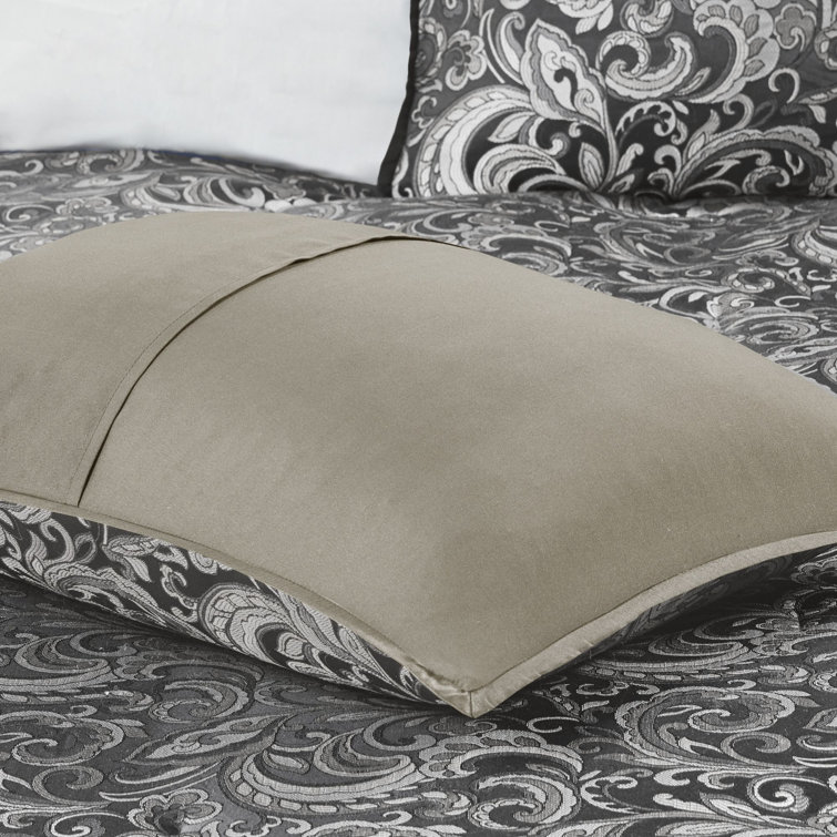 California King Black Microfiber 24-Piece Bed in a Bag Set