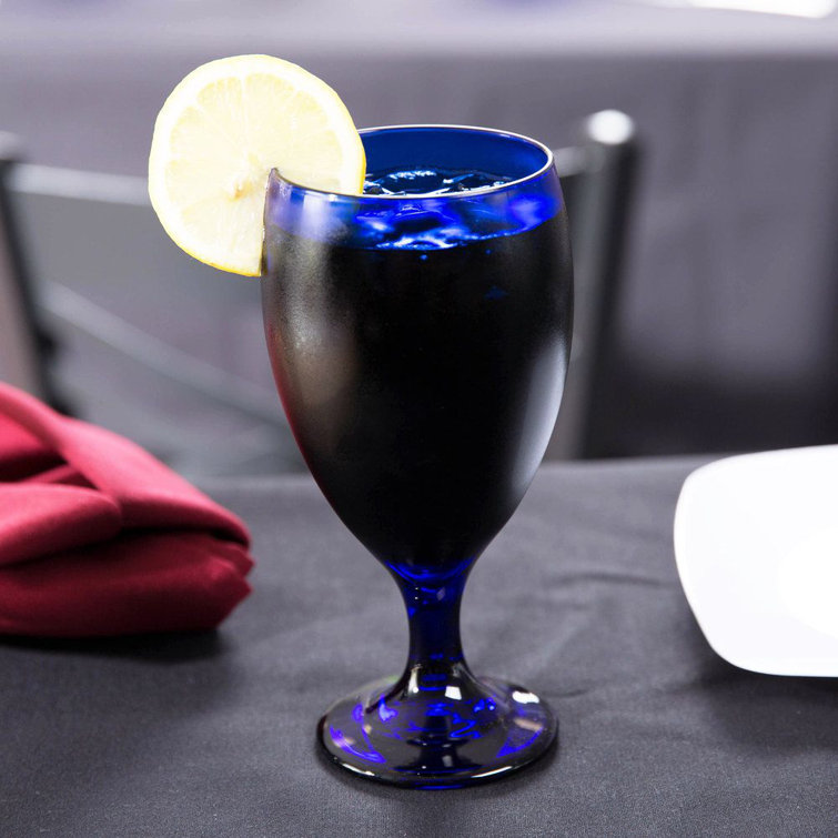 Libbey 16.25 Oz Cobalt Blue Iced Tea Goblets Set of 12