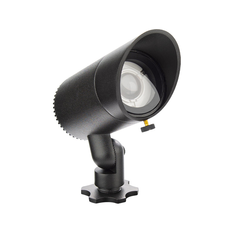 Black Adjustable LED Pathway Spotlight