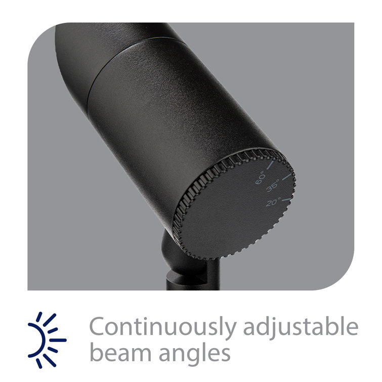 Black Adjustable LED Pathway Spotlight